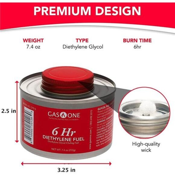 12 pack 6 Hour Chafing Fuel - Food Warmer for Chafing Dish Buffet Set - Picture 3 of 5